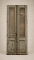 Antique French Parisian Shop Doors with Original Hardware | c. 1900
