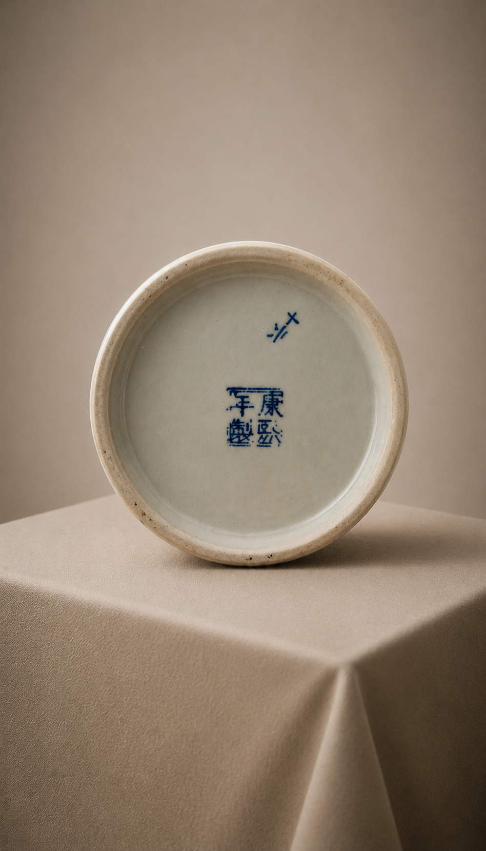 Pot à gingembre en porcelaine bleu et blanc vintage avec couvercle